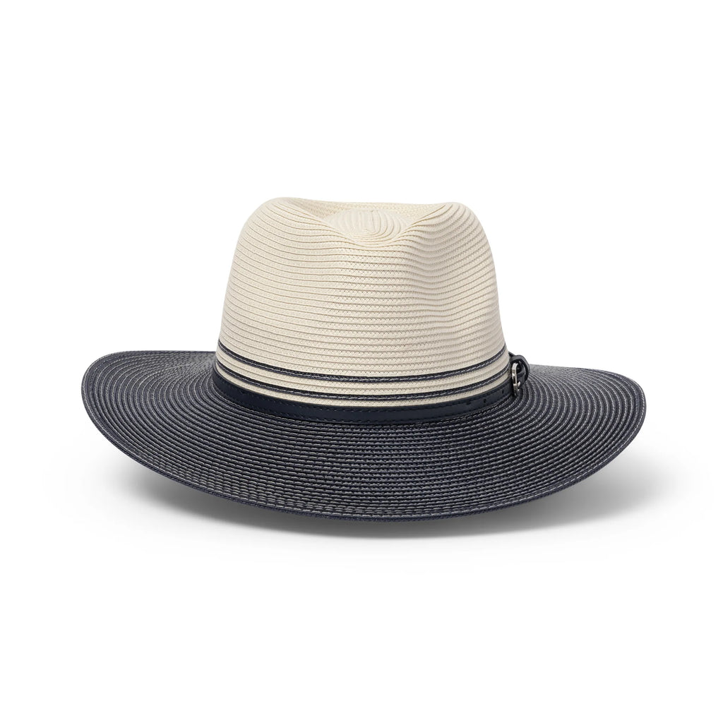Heritage Town & Country Fedora Ivory/Navy