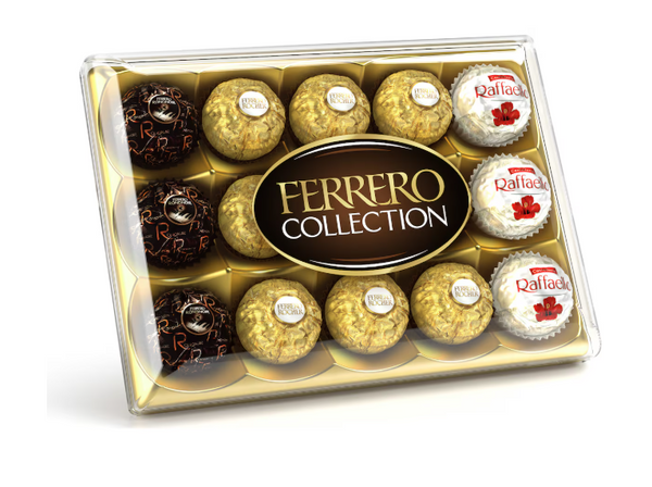 Ferrero Collection Rocher Raffaello Rondnoir Chocolate Gift Box 15 pac ...